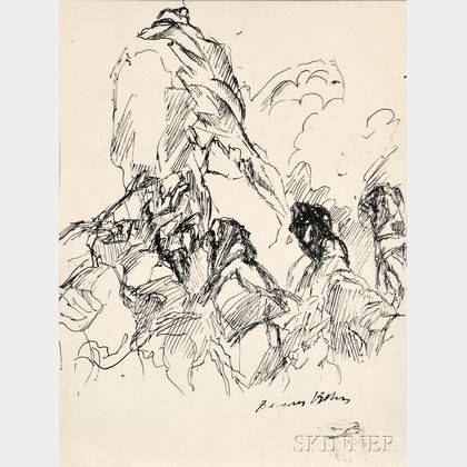 Jacques Villon (French, 1875-1963) Mountainous Landscape