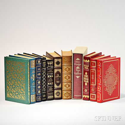 Franklin Library and Other Limited Edition Leather-bound Books, Including Signed Copies, Eleven Volumes