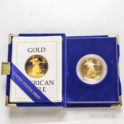 1986 $50 Proof American Gold Eagle.