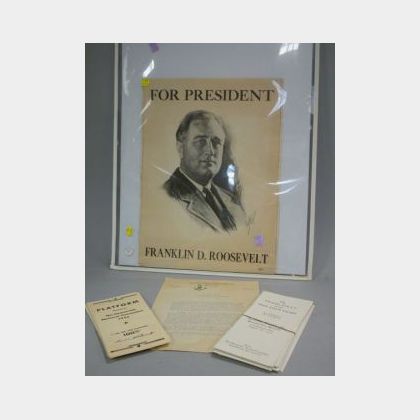 1932 Franklin D. Roosevelt Campaign Package. 