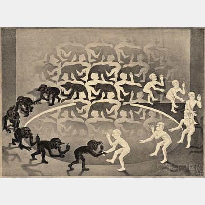 M.C. Escher (Dutch, 1898-1972) Encounter