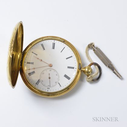 English 18kt Gold Hunter-case Pocket Watch