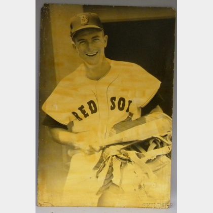 Large Format Photograph of Boston Red Sox Jim Pagliaroni