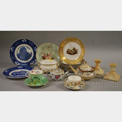 Group of Assorted Mostly English Decorated Ceramics
