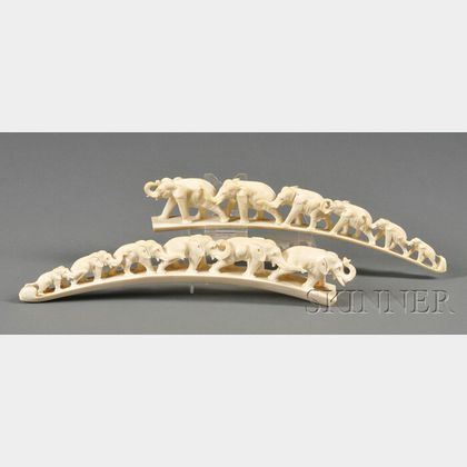 Pair of Ivory Carvings