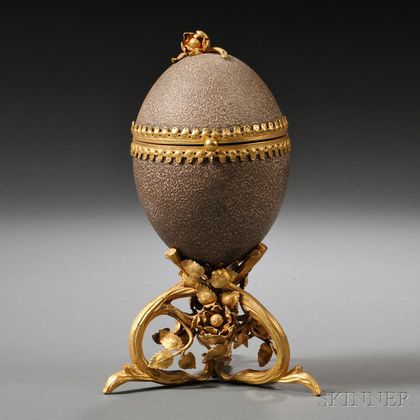 Gilt-bronze-mounted Ostrich Egg