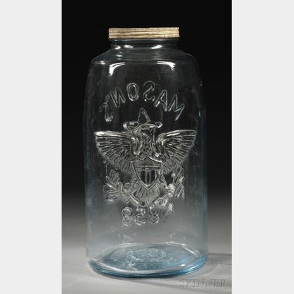 Sold at Auction: Large glass container