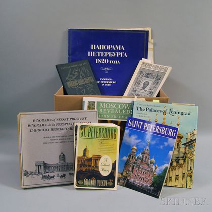 Approximately Fifty Books, Museum Catalogues, and Magazines Pertaining to Russian Art and Architectu
