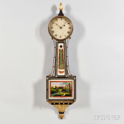 Massachusetts Patent Timepiece or "Banjo" Clock