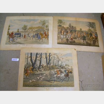 Five Mid-19th Century Hunting and Traveling Prints