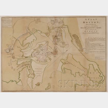 (Maps and Charts, Revolutionary War, Boston)