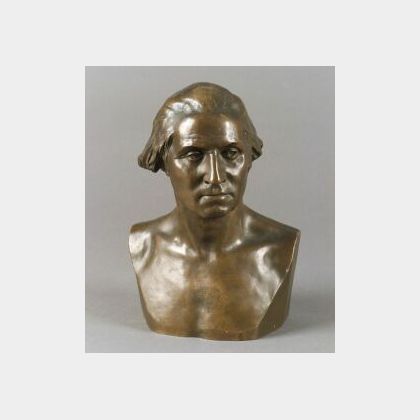 James Wilson MacDonald (American, 1824-1908) After Jean Antoine Houdon (French, 1741 -1828)Bust of George Washington