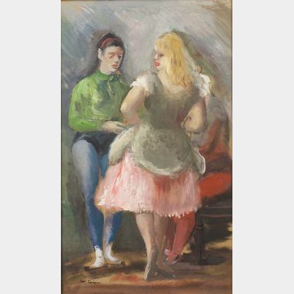 Jon Corbino (American, 1905-1964) Waiting Dancers