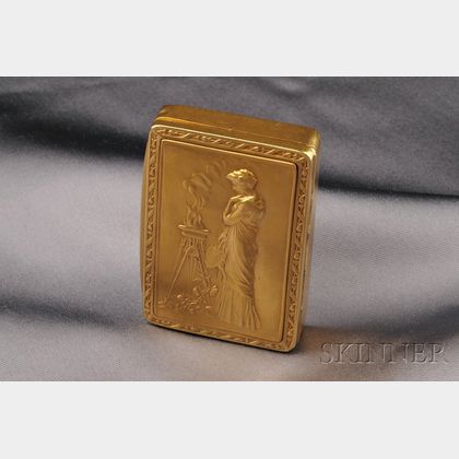 Antique 18kt Gold Box, France