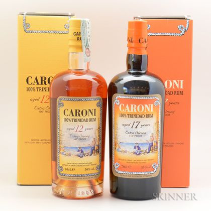 Mixed Caroni, 2 70cl bottles (oc) 