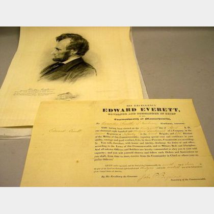 Edward Everett Signed Document