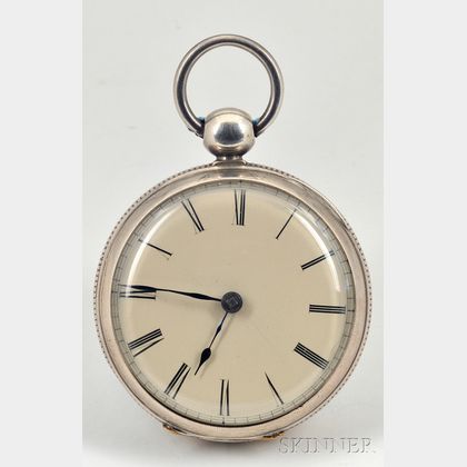 Silver Consular Case Rack Lever Watch by Litherland, Davies & Company