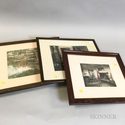 Eighteen Framed Mostly Wallace Nutting Prints. Estimate $300-500