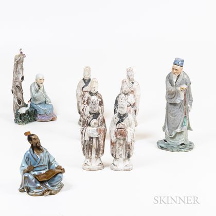 Chinese Ceramic Ancestral Figures and Pottery Figures