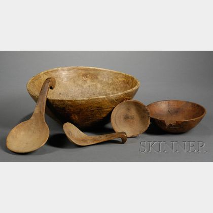Five Woodenware Items