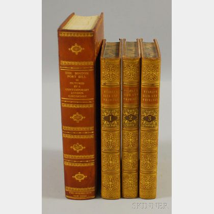 Sets, Fine Leather Bindings, Four Volumes: