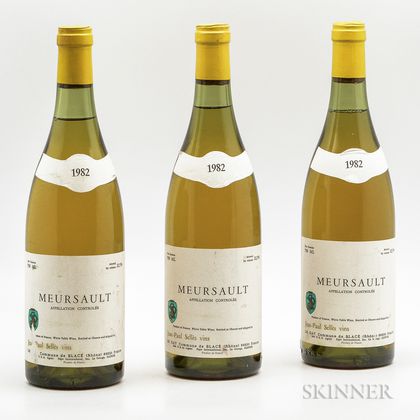 Jean Paul Selles Vins Meursault 1982, 3 bottles 