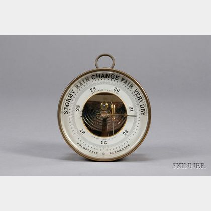 French Aneroid Barometer Retailed by Abercrombie & Fitch