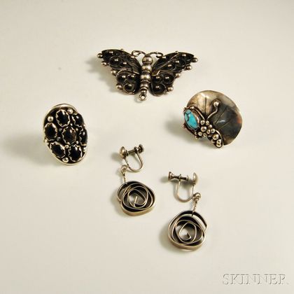 Four Pieces of Sterling Silver Jewelry