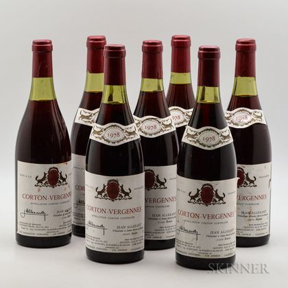 Jean Allexant Corton Vergennes 1978, 7 bottles 