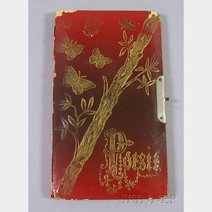 Whimsical French Travel Journal with Hand-painted Illustrations and Letter from Charles Prud'hon