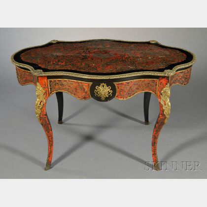 Boullework and Ormolu-mounted Center Table