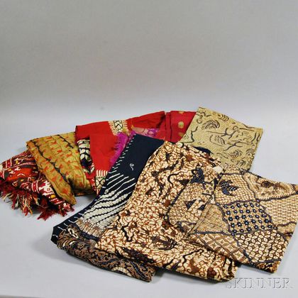 Nine Central Asian and Indian Textiles