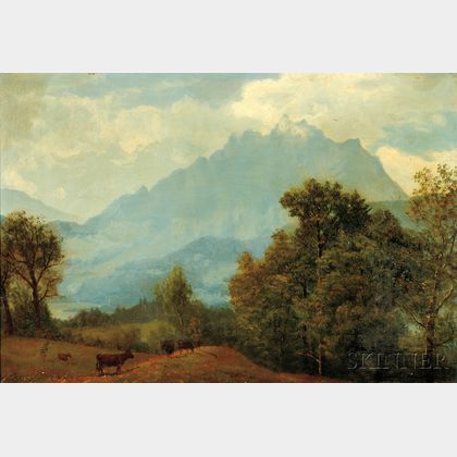 Albert Bierstadt (American, 1830-1902) Pilatus, Switzerland