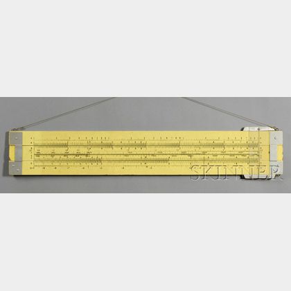 Four-foot Wooden Demonstration Slide Rule by Picket