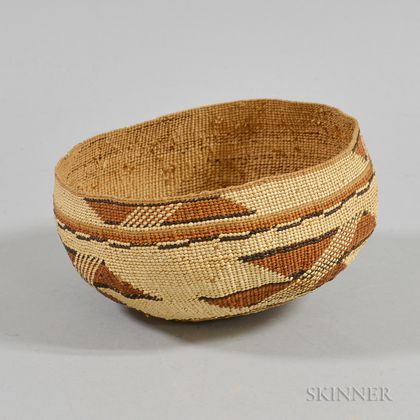 Northern California Twined Basketry Hat
