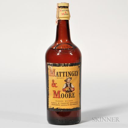 Mattingly & Moore Blended Whiskey, 1 quart bottle 