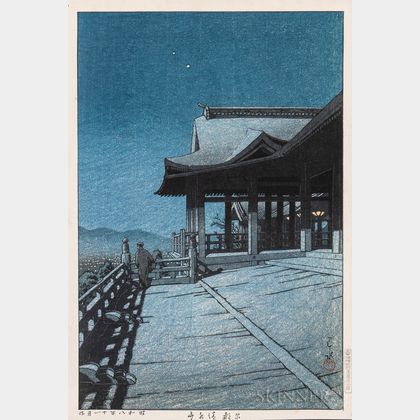 Kawase Hasui (1883-1957),Kiyomizu Temple in Kyoto 