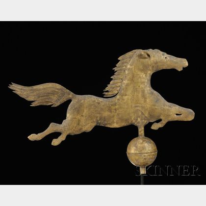 Jewell Molded Copper Flying Horse Weather Vane
