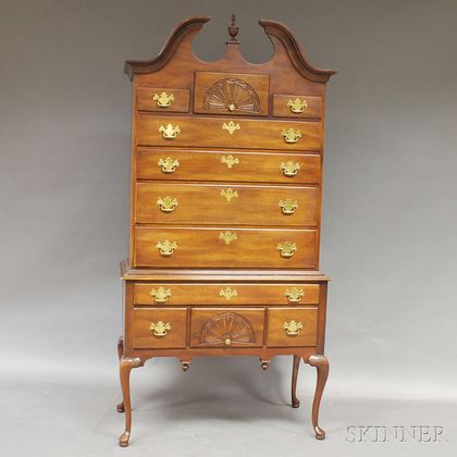 Reproduction Queen Anne-style High Chest