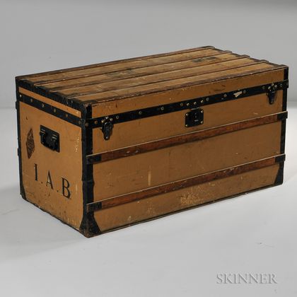 Sold at Auction: LOUIS VUITTON TRUNK WITH ORIGINAL TRAYS