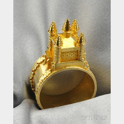 18kt Gold Jewish Marriage Ring