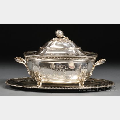 Continental Sterling Oval Tureen and Underplate