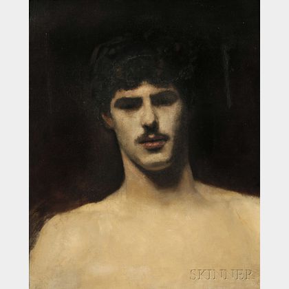 John Singer Sargent (American, 1856-1925) Study of a Man's Head
