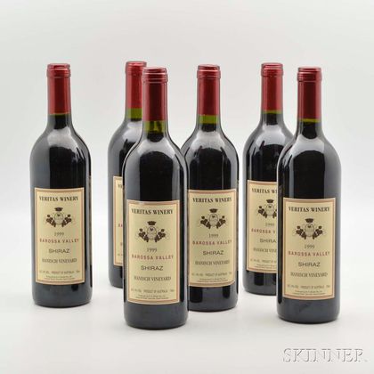Veritas Winery Hanisch Vineyard Shiraz 1999, 6 bottles 
