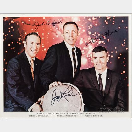 Apollo 13, Prime Crew, Autopen Signed Lithograph.