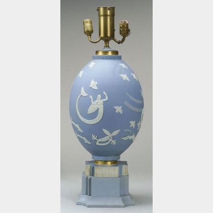 Wedgwood Light Blue Jasper Commemorative Vase