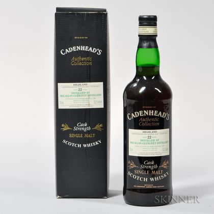 Macallan-Glenlivet 22 years Old 1976, 1 750ml bottle (oc) 