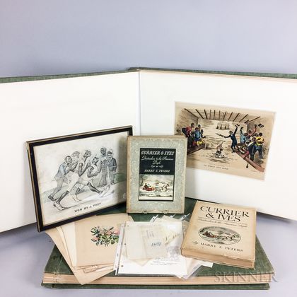 Group of Mostly Currier & Ives Related Material