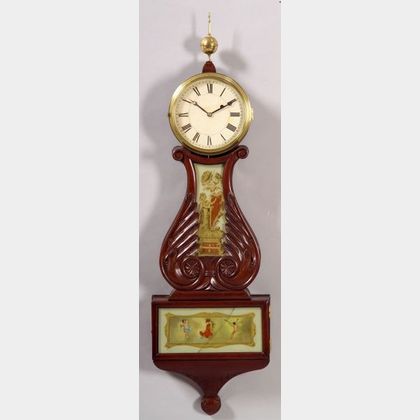 Classical Lyre-front Banjo Timepiece