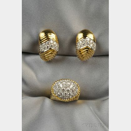 18kt Gold and Diamond Suite